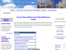 Tablet Screenshot of career-descriptions-and-jobs.com